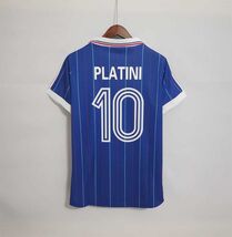 France 1982/83 Home Short Sleeve Shirt Name Set PLATINI#10 - $33.25