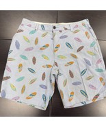 Dockers Surfboard Print Shorts Casual Summer Beach Vacation Mens Size 34... - $28.70 CAD