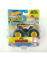 BOWSER HOT WHEELS MONSTER TRUCKS 1:64 SUPER MARIO RE-CRUSHABLE CAR #16 2... - $18.40
