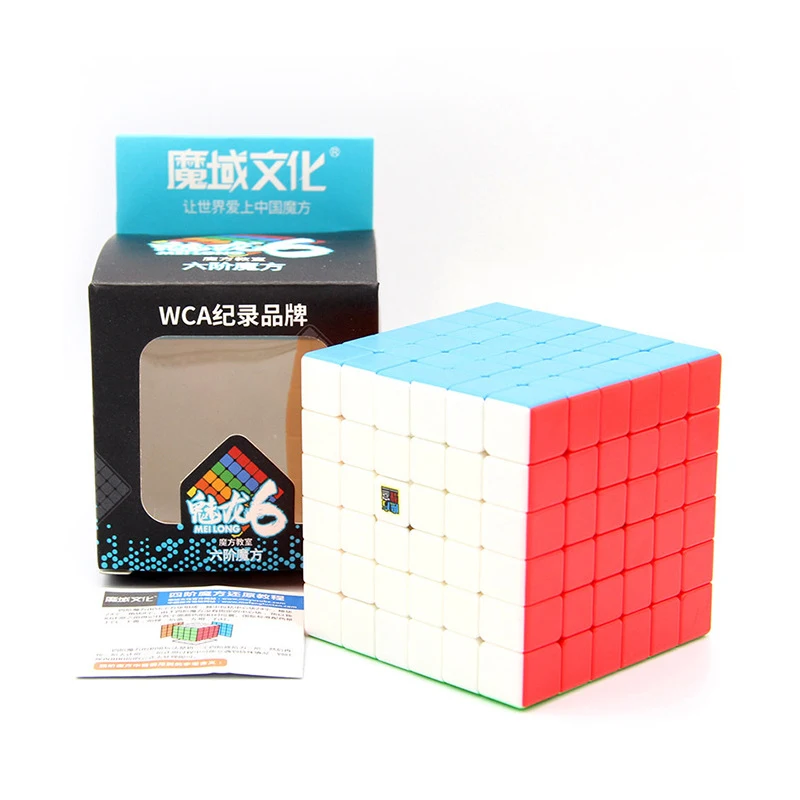  6 6x6 a speed cube stickerless professional fidget toys mfjs meilong 6 stress reliever thumb200