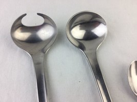 Georg Jensen Vtg Stainless Salad Servers DESIGN BY MAGNUS STEPHENSEN. - £77.94 GBP