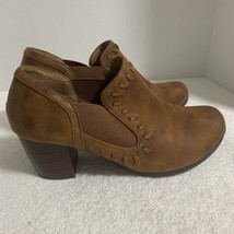 Eurosoft by Sofft Solen Ankle Boots Booties  Brown Faux Leather SZ 11M - $438.21 MXN