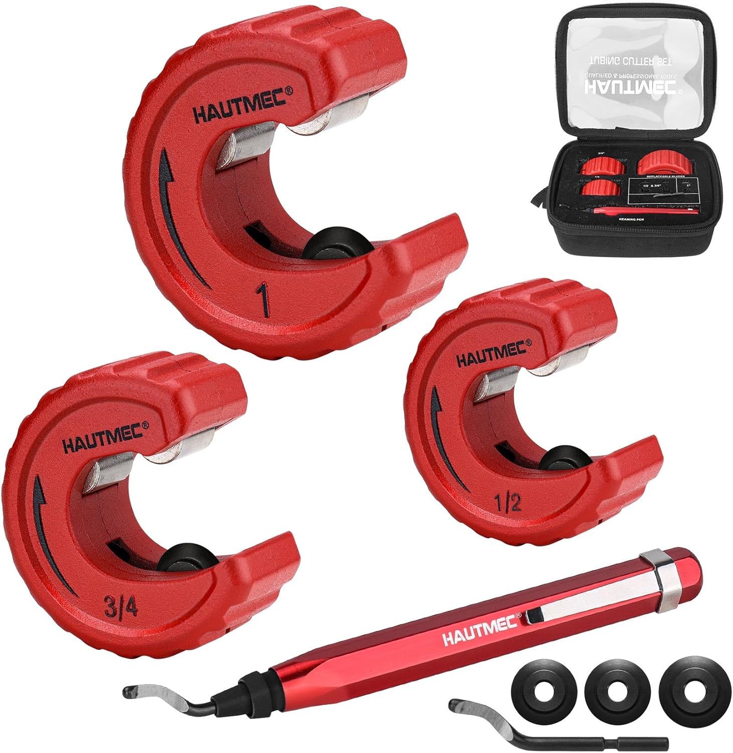 Hautmec Copper Tubing Cutter Set 3 Pcs Copper Pipe Cutter Tool, In Portable - $51.93