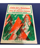 Solos for Christmas for medium voice vintage music song book - €17,02 EUR