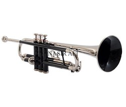 NauticalMart Tr-08 Trumpet, Bb, Black and Nickel - $299.00