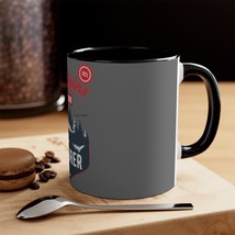 Accent Coffee Mug: 11oz, White Ceramic w/ Colored Interior, C-Handle, Mountain E - $16.48