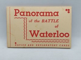 Panorama Of The Battle Of Waterloo Vintage Postcard Album Souvenir, Brus... - $14.84