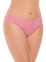 Secret Treasures Bikini Panties 1 Pair Size XX-LARGE Lace Leaf Bikini Pink - £8.12 GBP