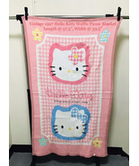 Vintage 1997 Sanrio Hello Kitty Tokyo Japan 58” x  34” Waffle Blanket HTF - £195.74 GBP