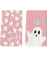 Pink Ghost Spooky Halloween Kitchen Towels Dish Towels, 18X26 Inch Boo D... - $344.95 MXN