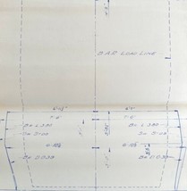 1984 Railroad Bangor Aroostook Blueprint  Limestone Fairfield Clearance DWDD11 - $84.36