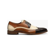 Stacy Adams Gallinari Wingtip Lace Up Leather Shoes Brown Multi 25660-249 image 7