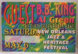 B.B. KING / AL GREEN / DIRTY DOZEN BRASS - ORIGINAL TOUR CLOTH BACKSTAGE... - $12.00