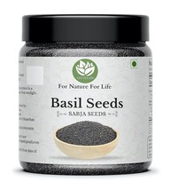 Raw Basil Seeds for weight loss,Sabja Seed 300g (Jar Pack) - £17.10 GBP