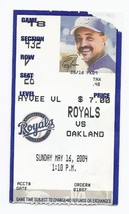 2004 Oakland A&#39;s @ Kansas CIty Royals Ticket Stub May 16th Zito Win - £7.51 GBP