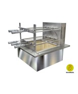 Brazilian BBQ Charcoal Grill with Firebox - 5 Skewers - Oca-Brazil - $2,110.00
