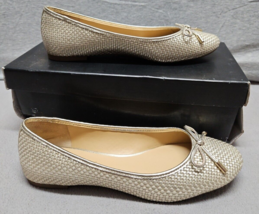 New $129 Talbots Gold Olympia Flats Size 7M Shoes (C2) - £37.39 GBP