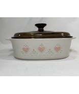 Vintage Corning Ware A-2-B Roaster Casserole Pan &quot; FOREVER YOURS&quot; 2 lite... - £14.42 GBP