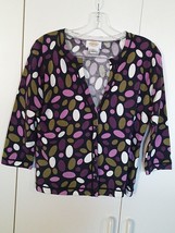TALBOTS LADIES LS CARDIGAN STRETCH COTTON BLEND CARDIGAN SWEATER-S-BAREL... - $6.79