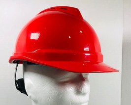 MSA Red V-Gard Cap 500 Vent Full Brim Hard Hat Glaregard Underbrim - £17.07 GBP