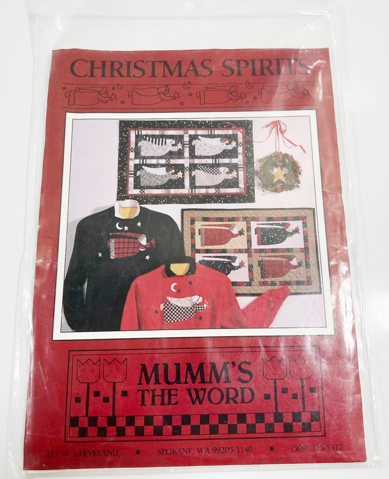Christmas Spirits Quilt &amp; Craft Pattern by Mumm&#39;s The Word By Debbie Mumm - $9.89