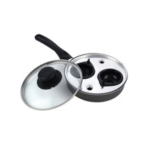 18 cm 2 Cup Egg Poacher Aluminium 2 Cup Egg Poacher, Set of 1, Grey  - $33.00