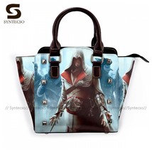 Assassins Creed Shoulder Bag Stylish Leather Handbag Business Female Bulk Bags - £63.77 GBP