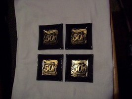 Set of 4 Vintage Morton Park Savings Cicero IL Bank Glass Tray ashtray d... - $329.27 MXN
