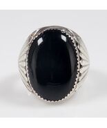 Navajo Onyx Sterlingsilberring Größe 11,75 - €156,53 EUR