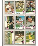 Vintage Lot of 9 Topps Baseball Cards American League First Basemen - 1973 - £21.51 GBP