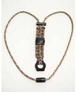Breakaway Fire Starter Necklace With Saw &amp; Extra Camo 550 Paracord Survi... - $17.44 CAD