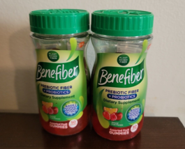 2 Benefiber Prebiotic Fiber &amp; Probiotics 50 Assorted Fruit Gummies - £33.63 GBP