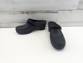 CROCS Dual Comfort Sarah Mule Clog Closed Toe Heel Womens Size 8 Black - £15.20 GBP
