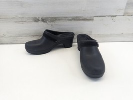 CROCS Dual Comfort Sarah Mule Clog Closed Toe Heel Womens Size 8 Black - $19.33