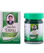 Thai Herbal Green Ointment Wangphrom Massage Pain Relief Natural HERB 50g - $13.67 CAD