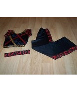 Child Size Large Leo&#39;s Dance Costume Outfit Pants Top Black Red Flames G... - $30.00