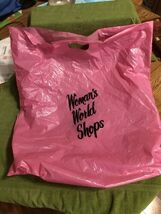 Woman's World Shops Hot Pink Plastic Bag - $6.64