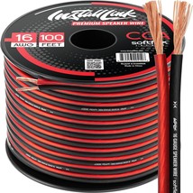 16 AWG Gauge Speaker Wire Cable Stereo Car or Home Theater CCA 100 Feet - £28.94 GBP