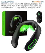 Neck Massager for Pain Relief Deep Tissue,Electric Portable - €25,40 EUR