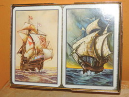 UNUSED 2 decks Piatnik Playing Cards Tall Ship Made in Austria Plasti-sm... - $35.99