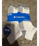 Columbia Men&#39;s Athletic No Show Socks White gray-white SZ Large 6-12  (6... - $24.59 CAD