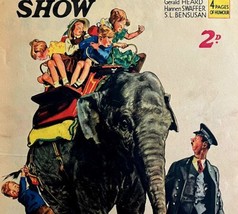 Passing Show Elephant Parade Circus 1935 French Lithograph Print Art HM1G - £78.94 GBP