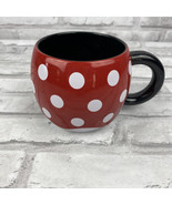 Disney Store Minnie Mouse Polka Dot Ceramic Coffee Cup Mug - £16.93 GBP