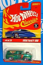Hot Wheels 2005 Classics Series 1 #4 1956 Ford F-100 Green Panel Truck w... - $10.00