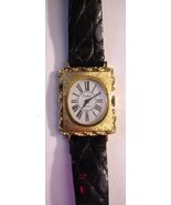 Pedre 17J Womens Watch w/ Longines Black Leather Band - $85.00