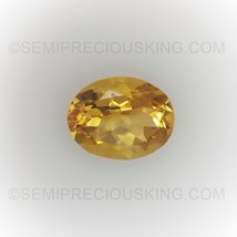 Natural Citrine Oval Faceted Cut 10X8mm Amber Yellow Color VVS Clarity Loose Gem - £16.85 GBP