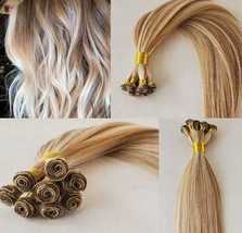 18&quot;, 20″, 22&quot; Hand-Tied Weft, 100 grams, Human Remy Hair Extensions #27/613 - £136.76 GBP+