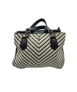 Simply Vera Vera Wang Womeb&#39;s Shoulder Bag Black White Woven Chain Handles - £9.97 GBP