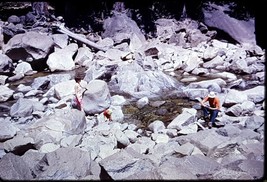 1974 Yosemite, Family at Bottom of Falls Kodachrome 35mm Slide - £2.33 GBP