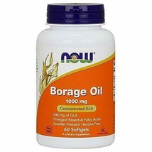 NOW Supplements, Borage Oil 1000 mg with 240mg of GLA (Gamma Linolenic A... - £14.11 GBP